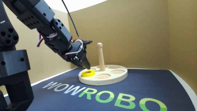 Real SO-101 arm: Ring onto a peg